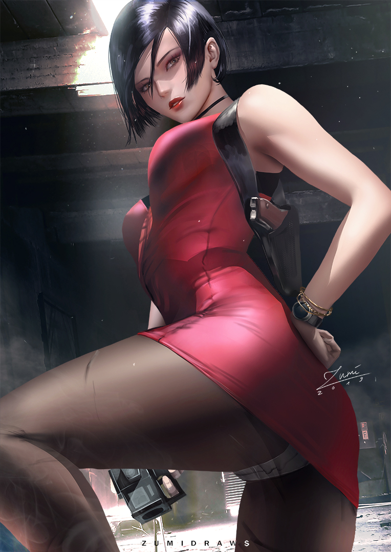 __ada_wong_resident_evil_2_and_etc_drawn