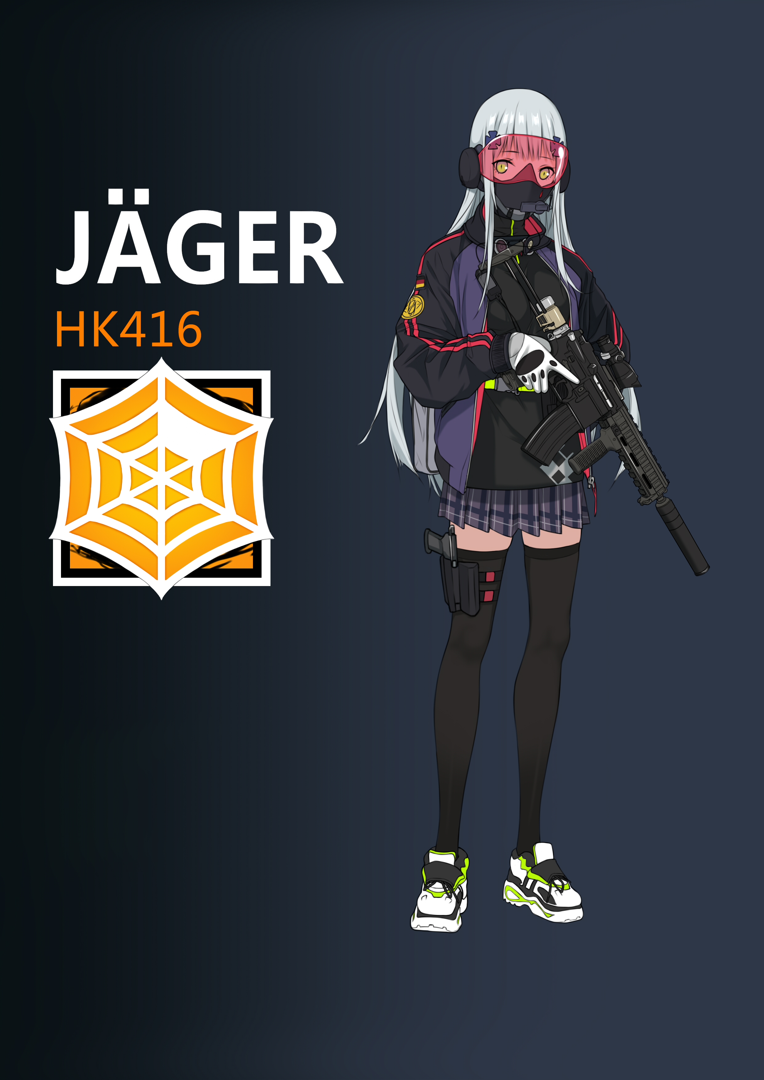 Hk416 And Jaeger Rainbow Six Siege And Etc Drawn By Yitiao Er Hua