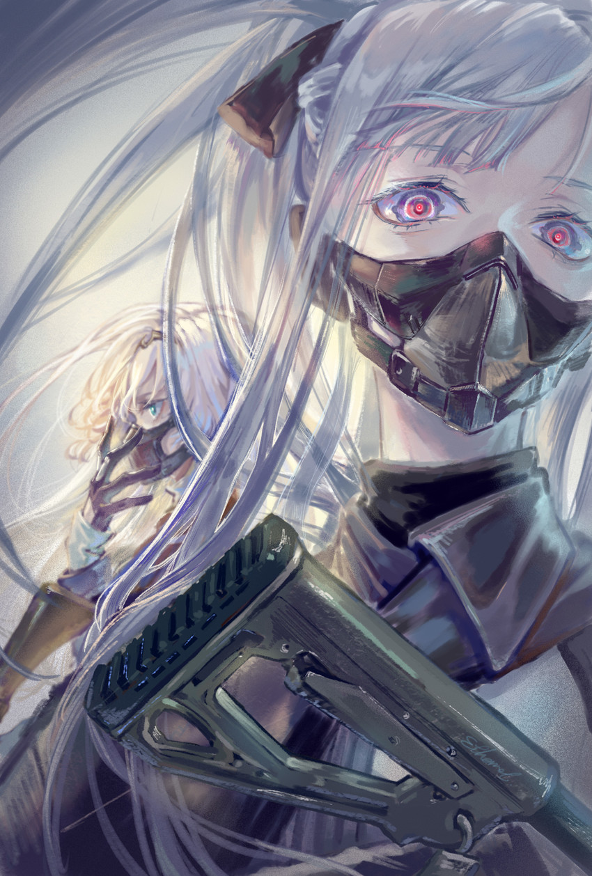 ak-12 and an-94 (girls frontline) drawn by solokitsune 