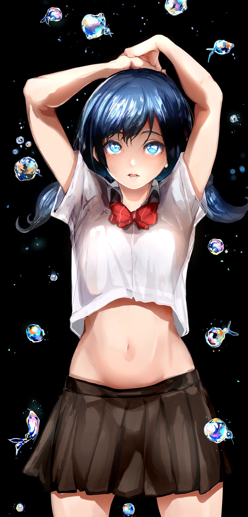 Featured image of post Midriff Danbooru Use this tag when there are clothes above e g