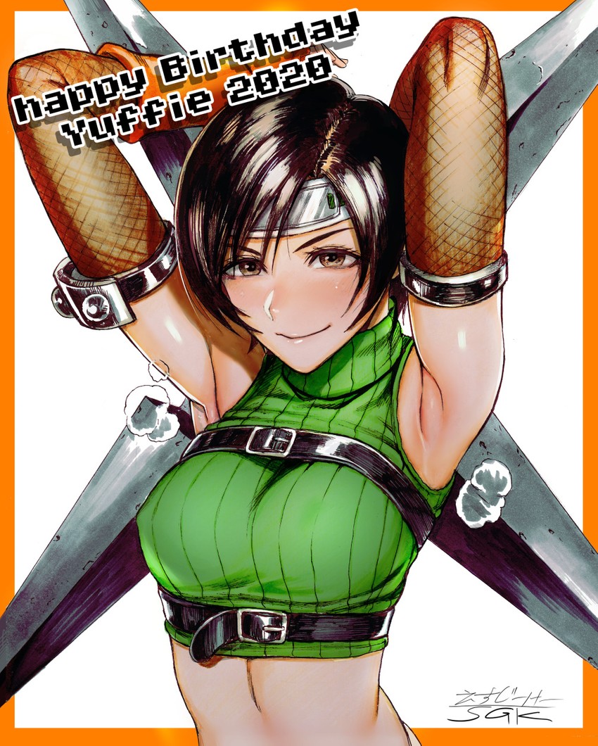 yuffie kisaragi (final fantasy and 1 more) drawn by maou 