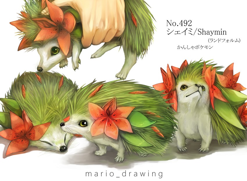 Shaymin And Shaymin Pokemon Drawn By Mario Danbooru
